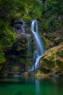 Waterfall in green by Bor Rojnik