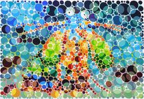 Fangschreckenkrebs (Farbsehtest) - Ölbild, Ölmalerei by Martin Mißfeldt