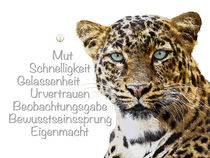 Krafttier Leopard - Gefleckter Panther by Astrid Ryzek