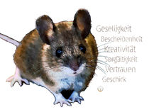 Krafttier Maus - Sorgfältig und geschickt by Astrid Ryzek