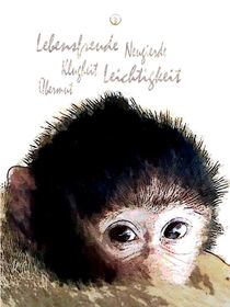 Krafttier Schimpanse - Carpe Diem von Astrid Ryzek