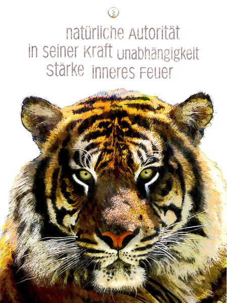 Tiger-werte-wandbild