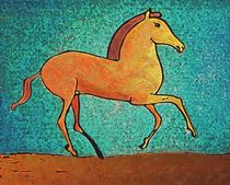 Rennendes Pferd by Robert Scholz