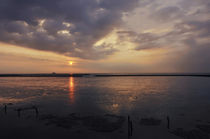 Sonnenaufgang an der Nordsee von Rolf Müller