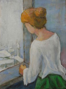 Frau am  Fenster, nicht Kasper David Friedrich by alfons niex