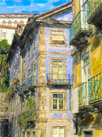 Wohnhaus mit Azulejo in Porto. by havelmomente