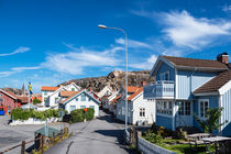Blick auf die Stadt Fjällbacka in Schweden von Rico Ködder