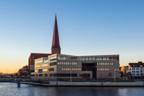 Der Stadthafen in Rostock am Morgen von Rico Ködder
