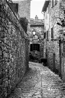 Medieval narrow cobblestone street von Marie Selissky