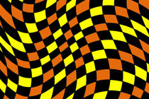 Chequered illusion pattern von Justin Appleyard