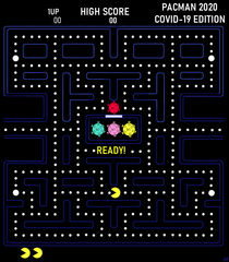Pacman 2020 Covid-19 Special Edition von Justin Appleyard