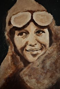 Amelia Earhart von shyartworks