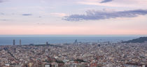 Skyline of Barcelona during sunset, Bunkers del Carmel by Bastian Linder