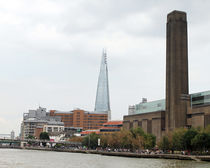 The Shard From The River Thames London 2 by GEORGE ELLIS