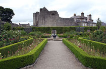 Garden At Roscrea Castle Ruins Roscrea County Clare Ireland 11 by GEORGE ELLIS