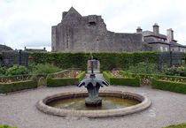 Garden At Roscrea Castle Ruins Roscrea County Clare Ireland 12 by GEORGE ELLIS