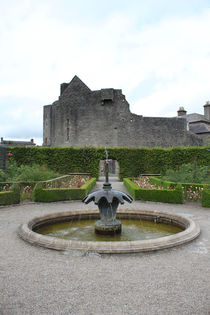 Garden At Roscrea Castle Ruins Roscrea County Clare Ireland 13 by GEORGE ELLIS