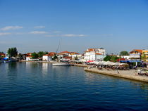 Keramoti, mediterranean village and harbor,  Greece von ambasador