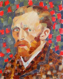 07. Self Portrait of Vincent Van Gogh Paris 1887 by Anthony D.Padgett 2017 by Anthony Padgett