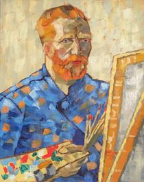 09. Self Portrait in Front of the Easel of Vincent Van Gogh Paris 1888 by Anthony D. Padgett 2017 von Anthony Padgett