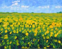 20. Rapeseed after Wheatfield 2017 by Anthony D. Padgett (after Van Gogh Arles 1888) von Anthony Padgett
