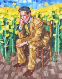 21. Middle-Aged Man in Rapeseed after Old Man in Sorrow 2017 by Anthony D. Padgett (after Van Gogh Saint Remy 1890) by Anthony Padgett