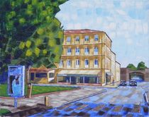 34. Vincent's House in Arles (The Yellow House) 2017 by Anthony D. Padgett (after Van Gogh Arles 1888) by Anthony Padgett