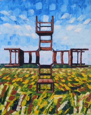 40-vincents-chair-with-his-pipe-iii-2017-by-anthony-d-padgett-after-van-gogh-arles-1888