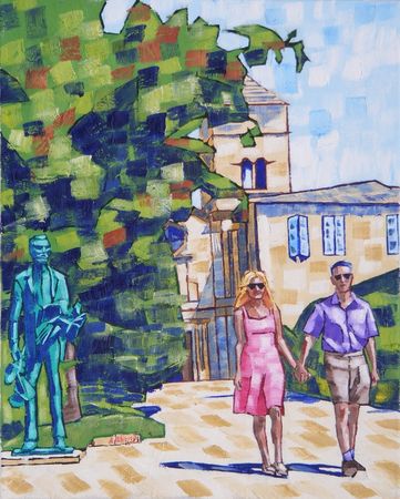 43-trees-in-the-garden-of-saint-paul-hospital-with-statue-of-vincent-2017-by-anthony-d-padgett-after-van-gogh-saint-remy-1889