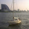 'Sailing the River Lek Near Rotterdam Netherlands 01' von GEORGE ELLIS