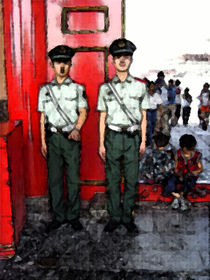 Wächter in China by Hermann Bauer