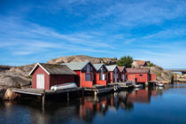 Blick auf den Ort Hamburgsund in Schweden by Rico Ködder