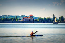 Tata castle at Oreg (Old) lake, Hungary by Zoltan Duray