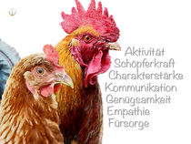 Krafttier Hahn und Krafttier Huhn - Kommunikationstalente von Astrid Ryzek