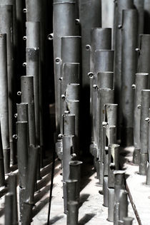 Pfeifenregister einer Kirchenorgel von Krystian Krawczyk