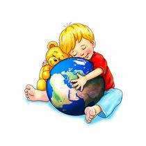 Unsere Erde, wir haben dich ganz dolle lieb by Peter Holle