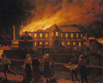 Fire at Cambrai Cathedral by Abel Berger