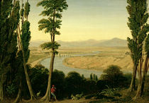 A View of the Tiber and the Roman Campagna from Monte Mario von William Linton