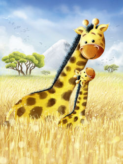 Giraffen-in-afrika