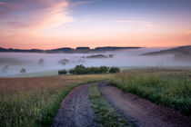 Odenwälder Landschaft im Morgennebel by Yvonne Albe