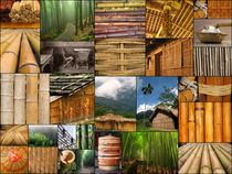 A collage of the many uses of bamboo in Taiwan