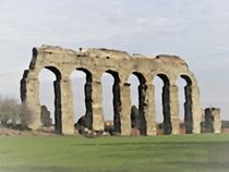 Roman Aqueduct Remains von Malcolm Snook