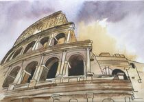 The Colosseum In Rome by Malcolm Snook