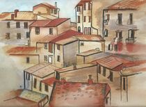 Typical Italian Town by Malcolm Snook