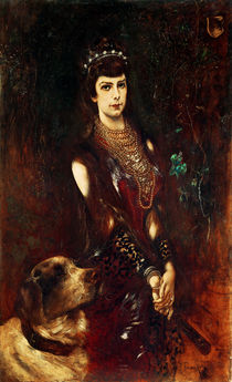 Empress Elizabeth of Austria by Anton Romako