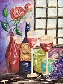 Wine and Roses by eloiseart