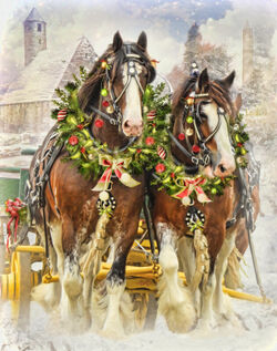 Christmas-clydesdales