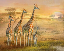 Giraffe Family von Trudi Simmonds