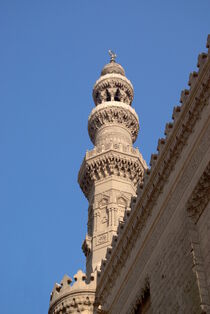 Das Minarett der ar-Rifa'i-Moschee in Cairo  / Minaret of the Al-Rifa'i Mosque in Cairo von Berthold Werner