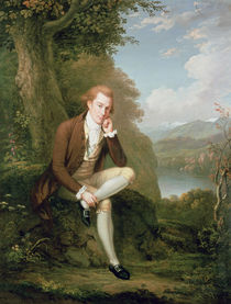 Portrait of a man in brown  by Arthur William Devis
